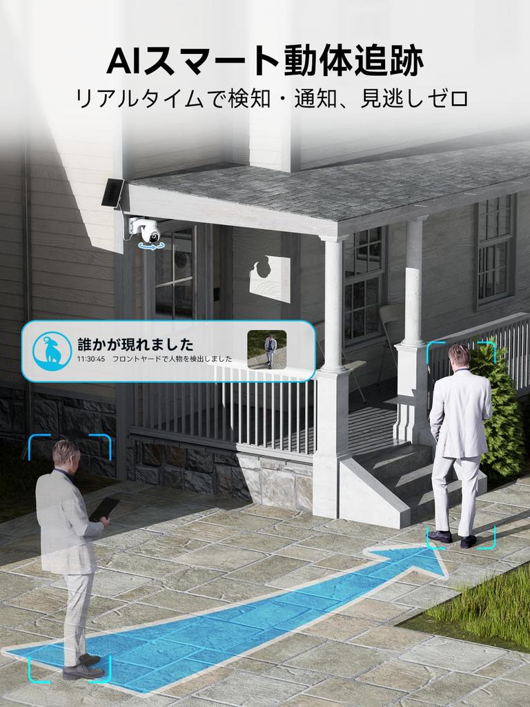 Dome Security Camera Blurams Outdoor 2K Wi-Fi 360 PTZ Silver 2PCS
