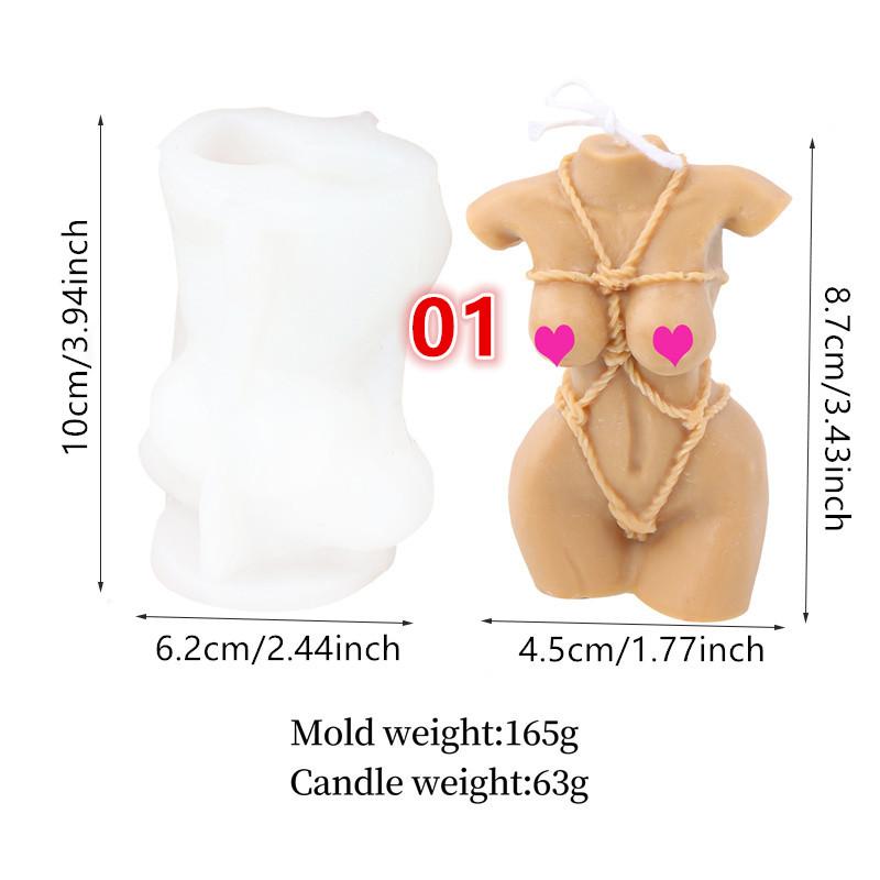 Woman Body Art Candle Silicone Molds DIY Half Body Portraits Carving Art  Plaster Aromatherapy Wedding Gift Handmade Decora