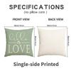 1/4Pcs Plant Flower Pillow Cover, Summer Decorative Cushion Cover, Rural Farmhouse Home Room Sofa Pillow Cover