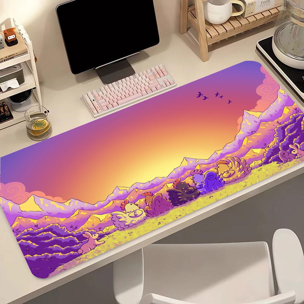 S-stardew Valley Pattern Game Mousepad Pad Rubber Mouse Mat Desk Gaming Non Slip Table Mat Gamer Cabinet Mousepad Keyboard Pad