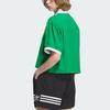 Adidas Originals Varct Polo Shirt With Trefoil Logo And Colorblock Women Tops Green IU4767