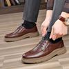 Breathable British Casual Leather Shoes Work Wear Height-enhancing Business Formal Men's Leather Shoes