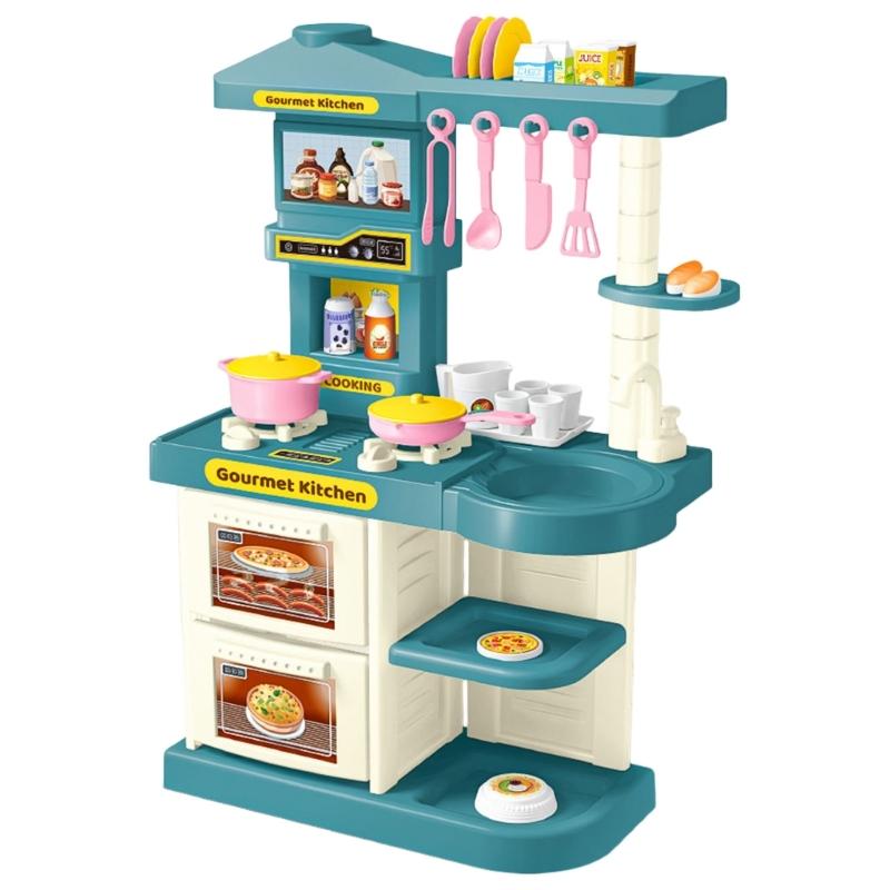 Complete Kitchen Toy Set With Multiple Accessories And Storage Box Designed For Kids Pretend PlayImagination And Learning Skills