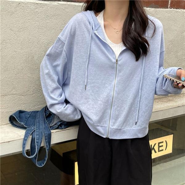 Dámský letní kardigan s ochranou proti slunci 2022 - Tenký, s dlouhým rukávem, volného střihu, módní, ke všemu, se zipem