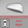 Car Rearview Mirror Cover Cap For Toyota Highlander 2015 2016 2017 2018 2019 2020 2025 Door Outside Wing Housing Shell Hood Lid