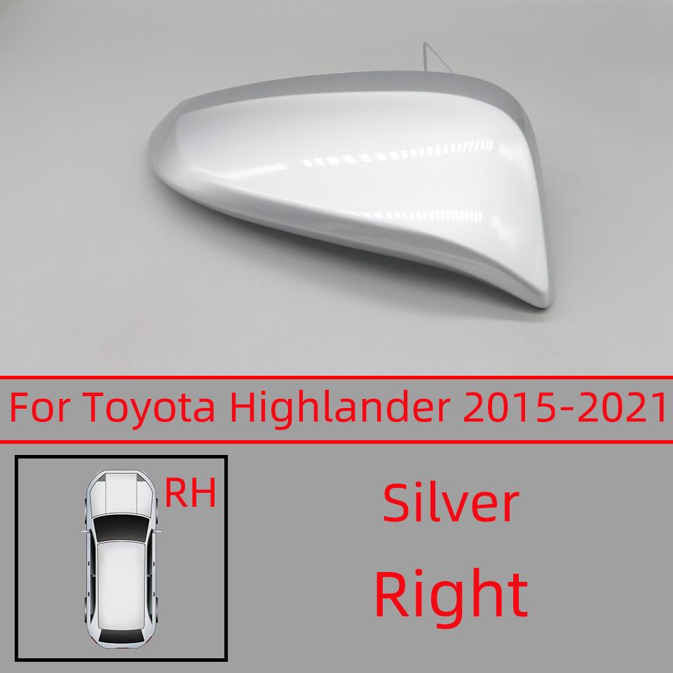 Car Rearview Mirror Cover Cap For Toyota Highlander 2015 2016 2017 2018 2019 2020 2025 Door Outside Wing Housing Shell Hood Lid