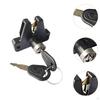 Motorcycle Trunk Lock Elderly Scooter Cushion with Keys Tail Box for