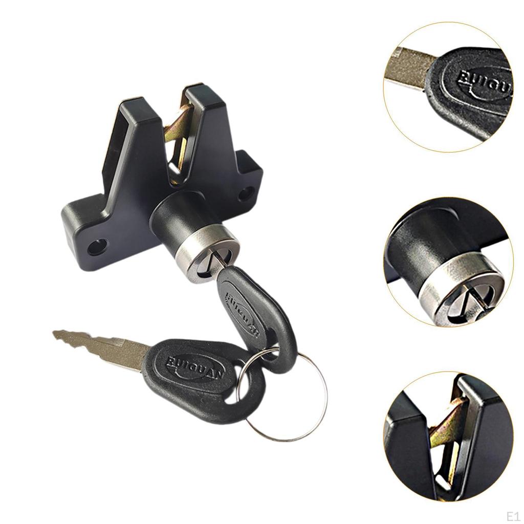 Motorcycle Trunk Lock Elderly Scooter Cushion with Keys Tail Box for