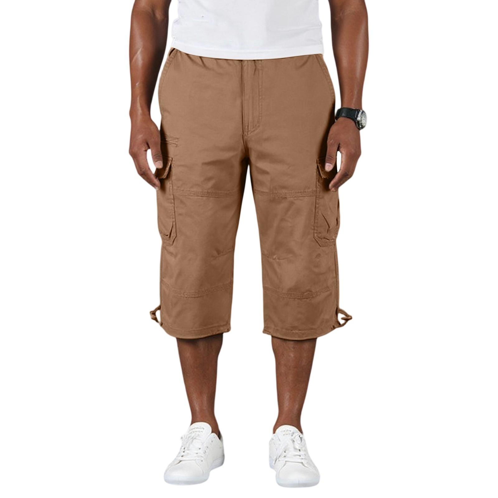 

Men s Work Pants With Cropped Length, Loose And Thin Design, Men s Multi Pocket Outdoor Sports And Leisure Shorts XL