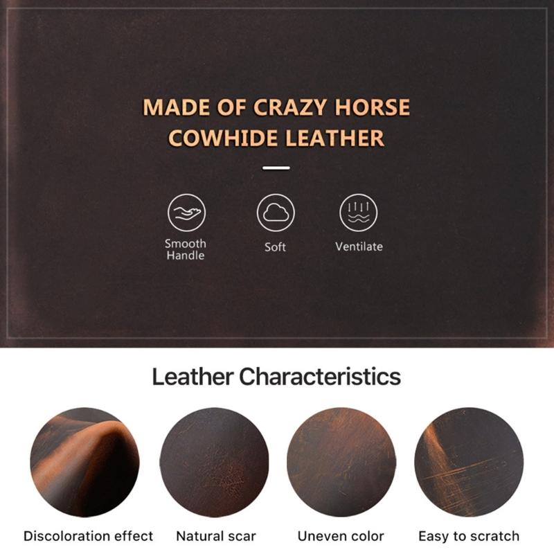 Multi Functional Leather Cover for 5m Steel Tape MeasureEasy Waist Belt Attachment for Constructions & Home Projects