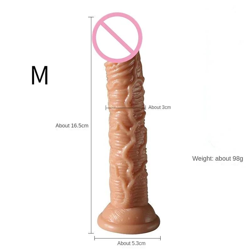 Realistic Simulation Big Dildo with Strap Penis Sex Toy Female Vaginal Anal Masturbator Dick With Suction Cup for Women Massage