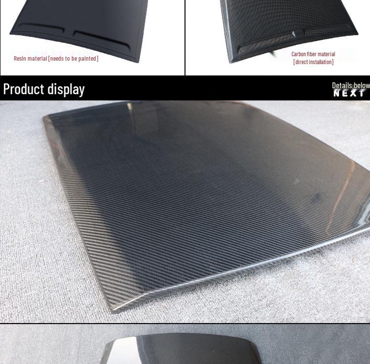 Carbon Fiber Hood Panel for 15-17 Ford Mustang Roush Modification
