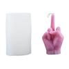 3D Middle Finger Candle Silicone Mold DIY Gesture Aromatherapy Plaster Art Soap Resin Crafts Making Tools Holiday Party Gifts
