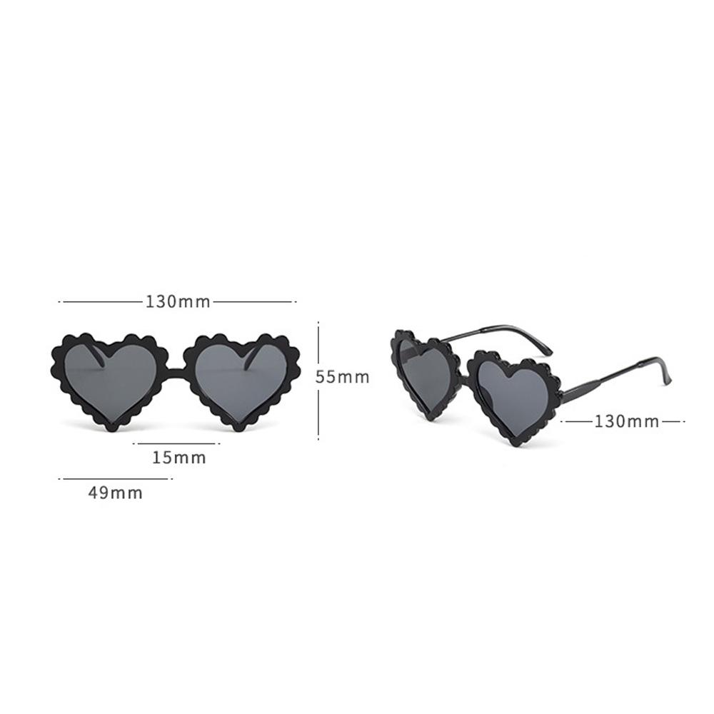 Gafas de Sol Divertidas de Dibujos Animados para Bebé con Forma de Corazón y Amor Verano Niños Niñas Protección Ocular UV400 Gafas de Sol para Exteriores en la Playa para Niños