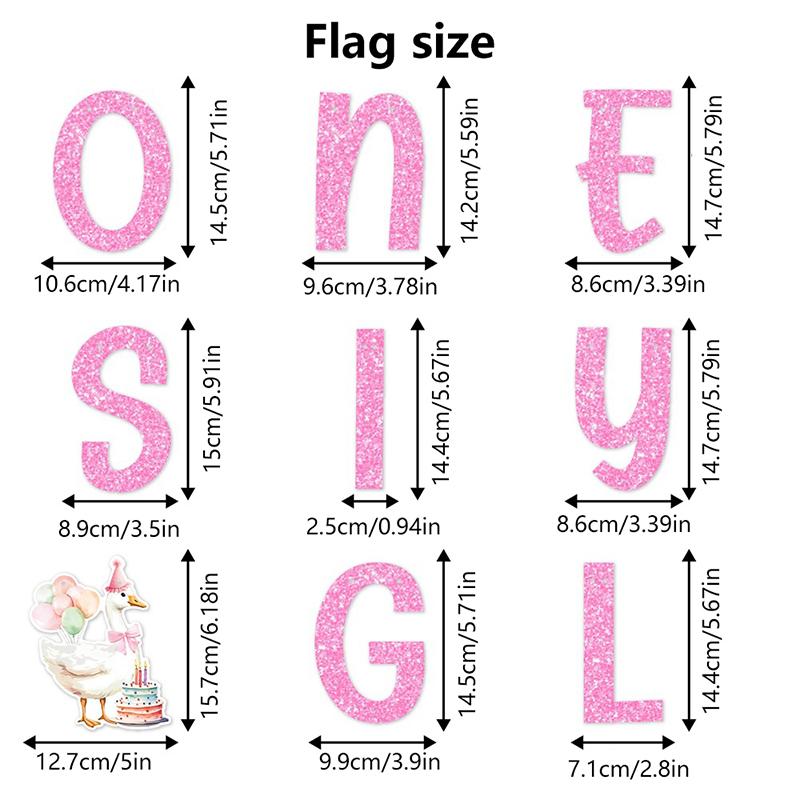 White Swan Birthday Decoration Banner Whirlpool Hanging Decoration Paper Cup Cake Top Decoration Party Decoration Supplies