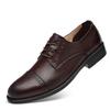 Men's Cross-Border Leather Formal Shoes - Soft Sole, Casual, Lace-up, Top Layer Cowhide, New Style