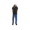 Calvin Klein Solid Color Logo Print Half Button Short Sleeve Polo Shirt Men tops Black J30J320088-BEH