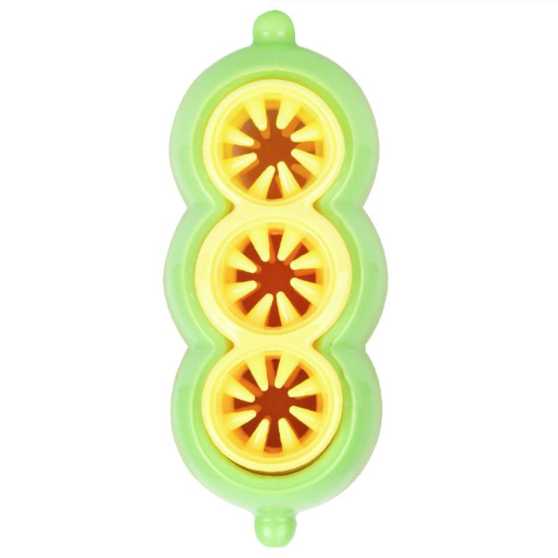 

Pea Shaped Dog Treat Dispensing Toy Puzzle Slow Feeder IQ Training Mental Stimulation Pet Feeder for Large Medium Small Dogs зелёный