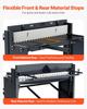 Foot Stomp Sheet Metal Shear, 1320 mm Width Manual Floor Shear, with Soild Steel Frame, Adjustable Blade Gap, Material Stops, Foot-Pedal Control for