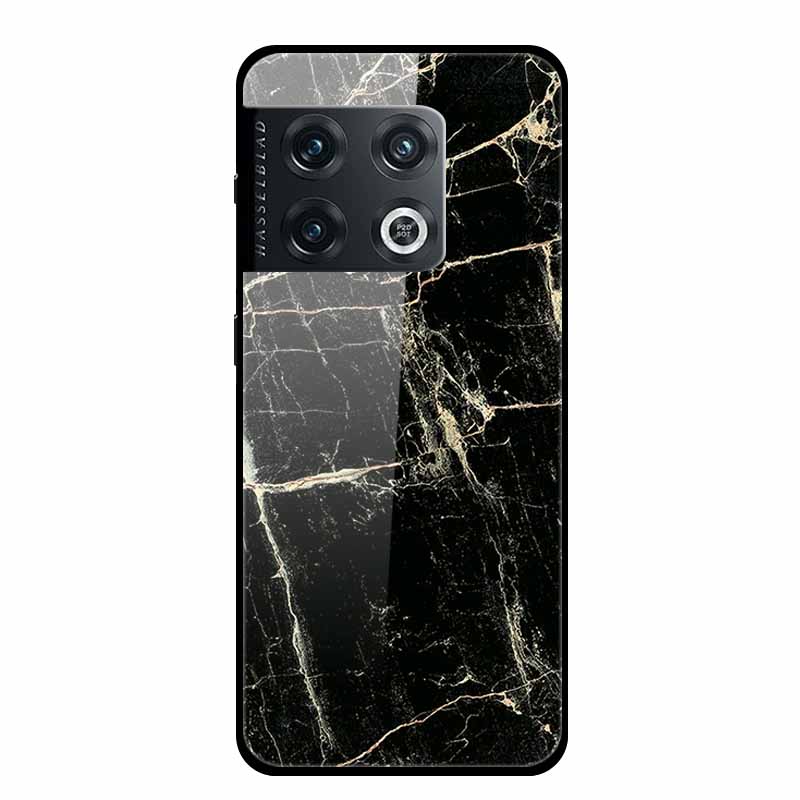 For OnePlus 10 Pro Case Marble Tempered Glass Back Cover Hard Case For OnePlus 10 Pro Shockproof Fundas NE2210 Protective Coque