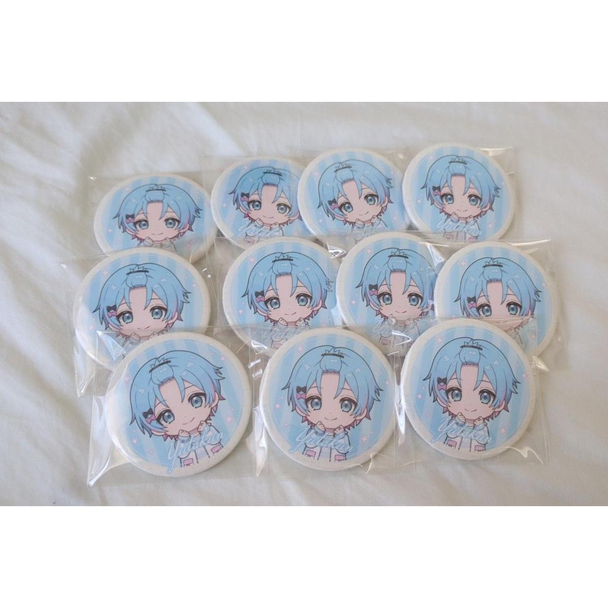 Used Suniste Yutakun can badge bulk sale 11 pieces