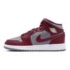 Air Jordan 1 Mid GS Rosso Ciliegio Scarpe da Ginnastica per Bambini Grigio Cemento Bianco DQ8423-615