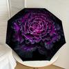 Purple Passion Bloom: Umbrella with Auto Open/Close, Outdoor Protection, Lightweight and Durable Travel Accessory 123