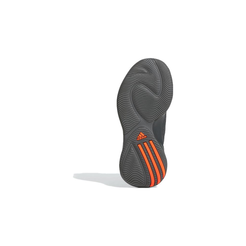 Adidas Front Court J Carbon Solar Red Kids Sneakers Black Grey-Six ID8600