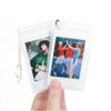 [Film Lab] [Set of 5pcs] Transparent Photo Case for Instax Mini Photo with Flower Clip CAC14