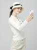 DOYOUKNOWMC Soft Ribbed Collar Slim Fit Ivory Knit
