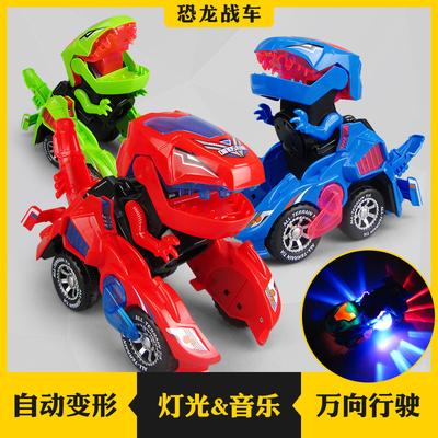 Elektrisches Dinosaurierauto mit Universalmusik und Licht, Dinosaurier-Spielzeugauto