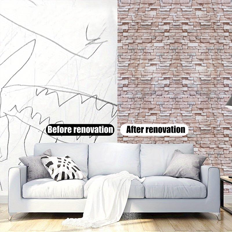 70X100cm 3D kendinden yapışkanlı antika duvar kağıdı oturma odası duvar dekorasyonu duvar çıkartmaları