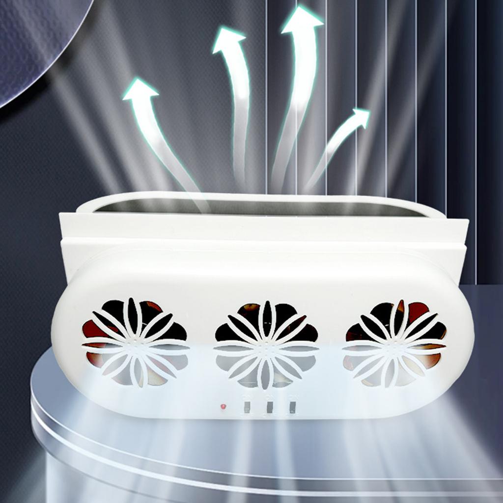 Car Solar Powered Window Exhaust Fan Car Air Purifier Car Solar Power Air Vent Radiator Fan Ventilation Fan