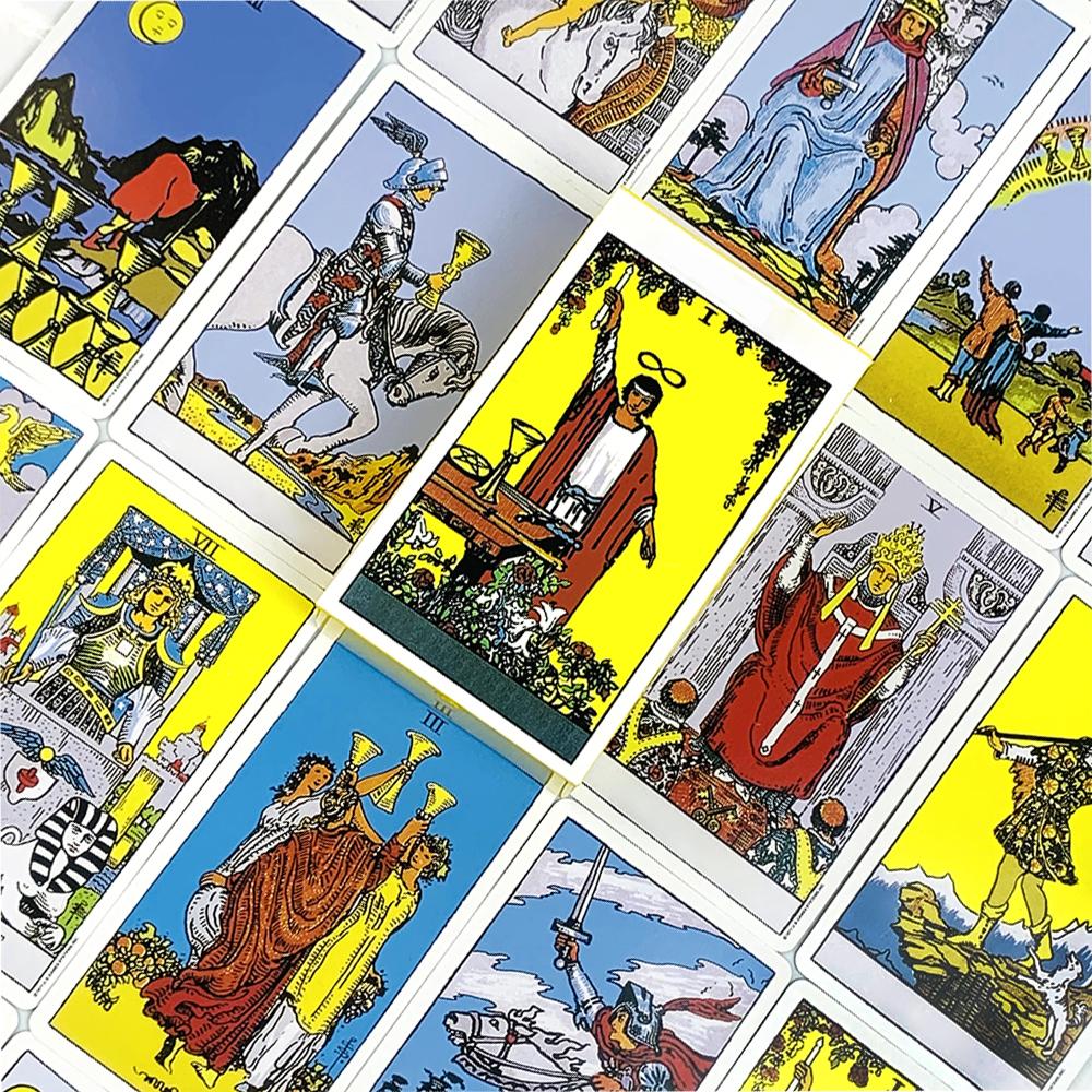 Tarot Card A 78pcs Tarot Deck English Version Divination Deck Board Game, Classic Design For Beginners & Pros,Party Games