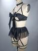 European & American Lace Mesh Temptation Lingerie Set for Women