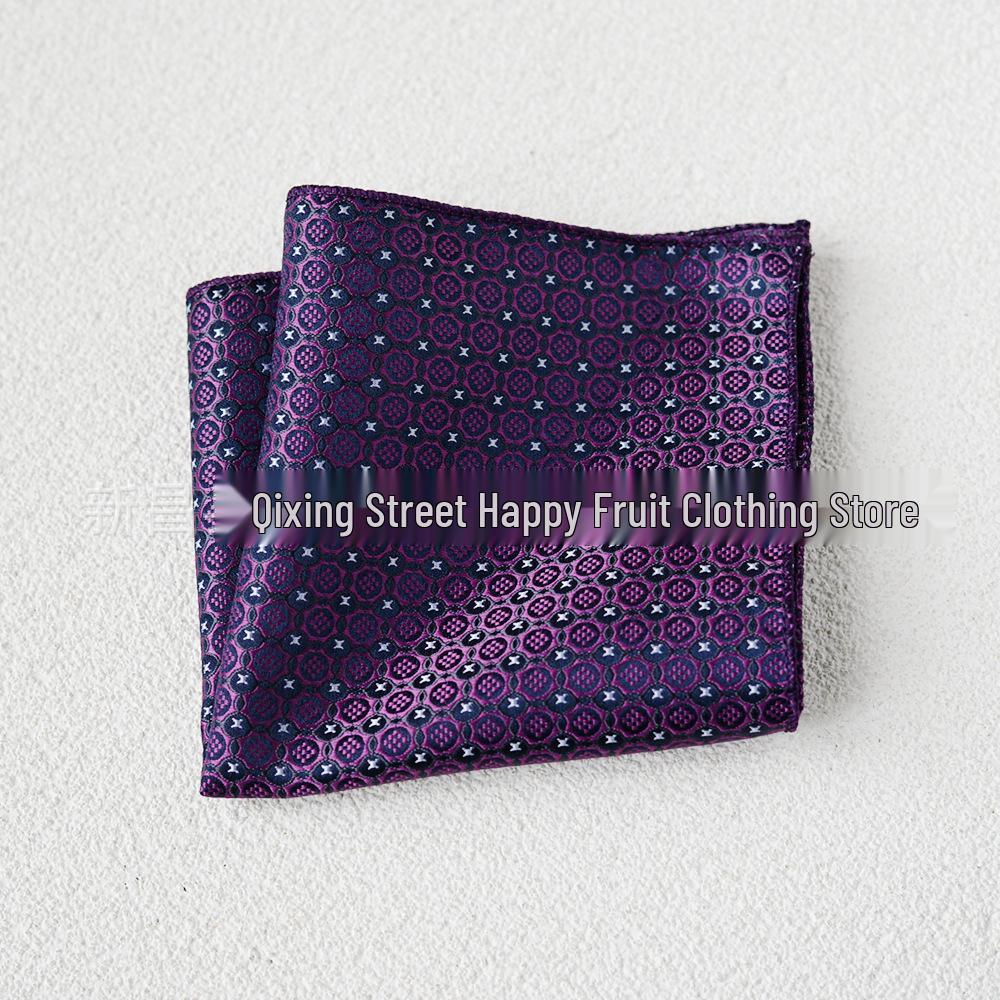 Britischer Retro-Blumen-Einstecktuch: Herren Business-Anzugtaschentuch im koreanischen Stil Formale Kleidung Accessoire