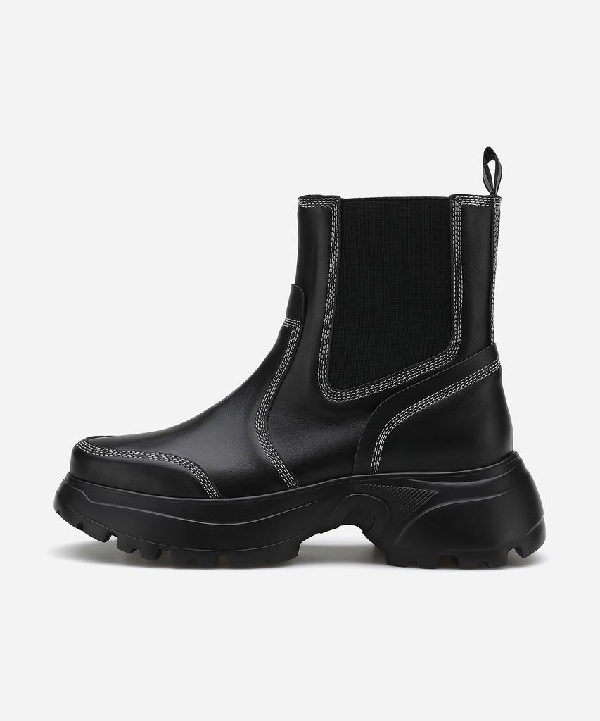 Salt And Chocolate White Stitch Chelsea Boots 412446015 (5Cm/1Color)