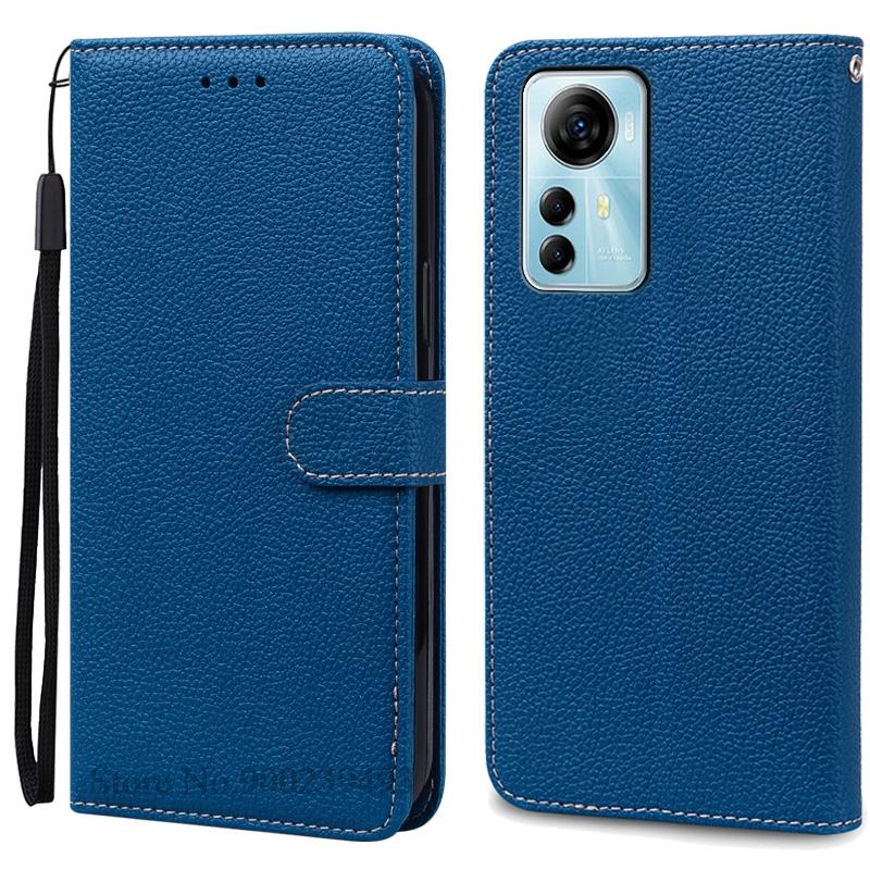 

A72S Case For ZTE Blade A72S Case Silicone Leather Wallet Flip Case For ZTE Blade A72S Case Phone Cover Fundas For ZTE Blade A72S темно-синий
