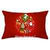 Christmas Simple Print Series Peach Skin Waist Pillowcase Home Sofa Pillowcase Office Pillowcase