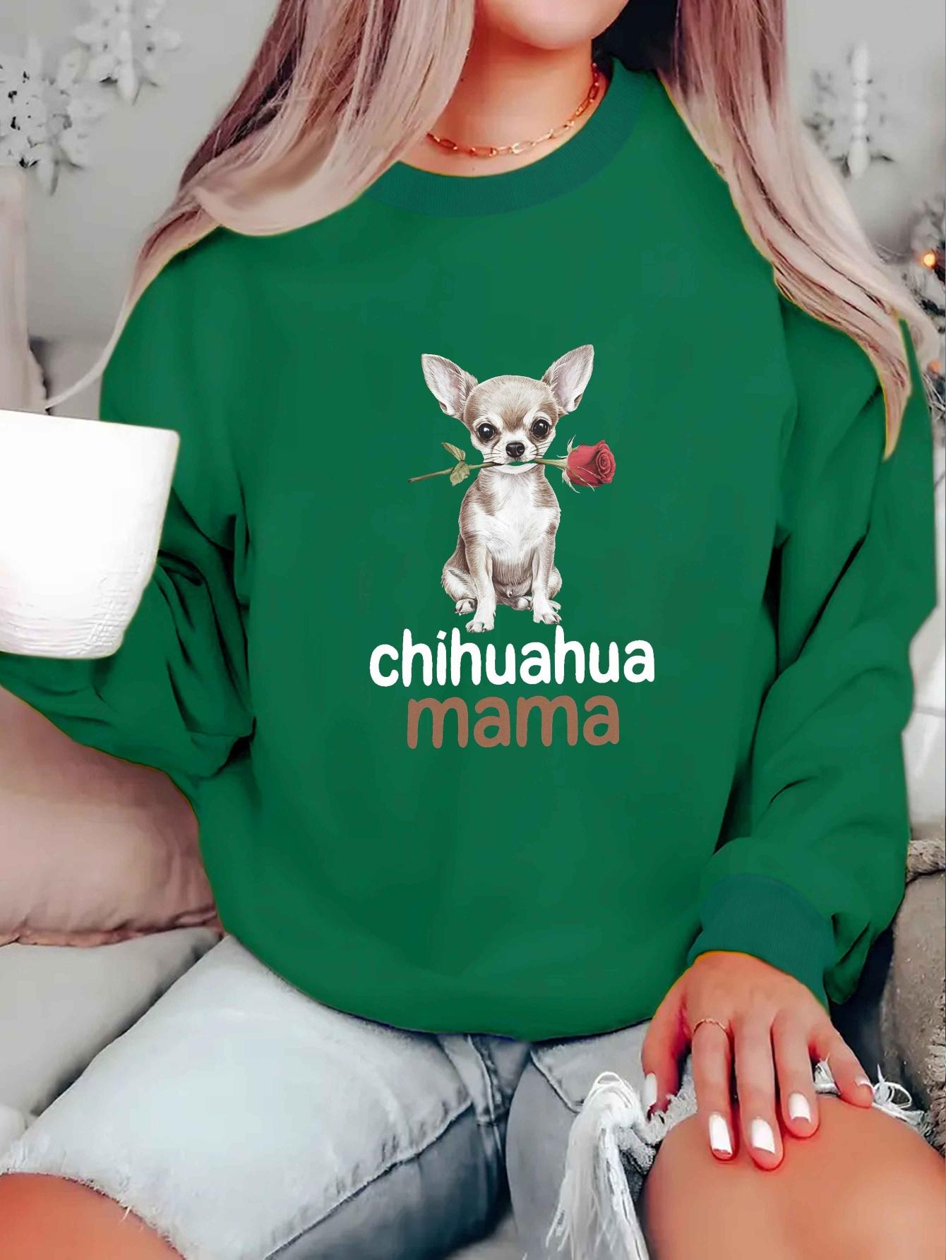 

Chihuahua with red rose women s sweatshirts XXL