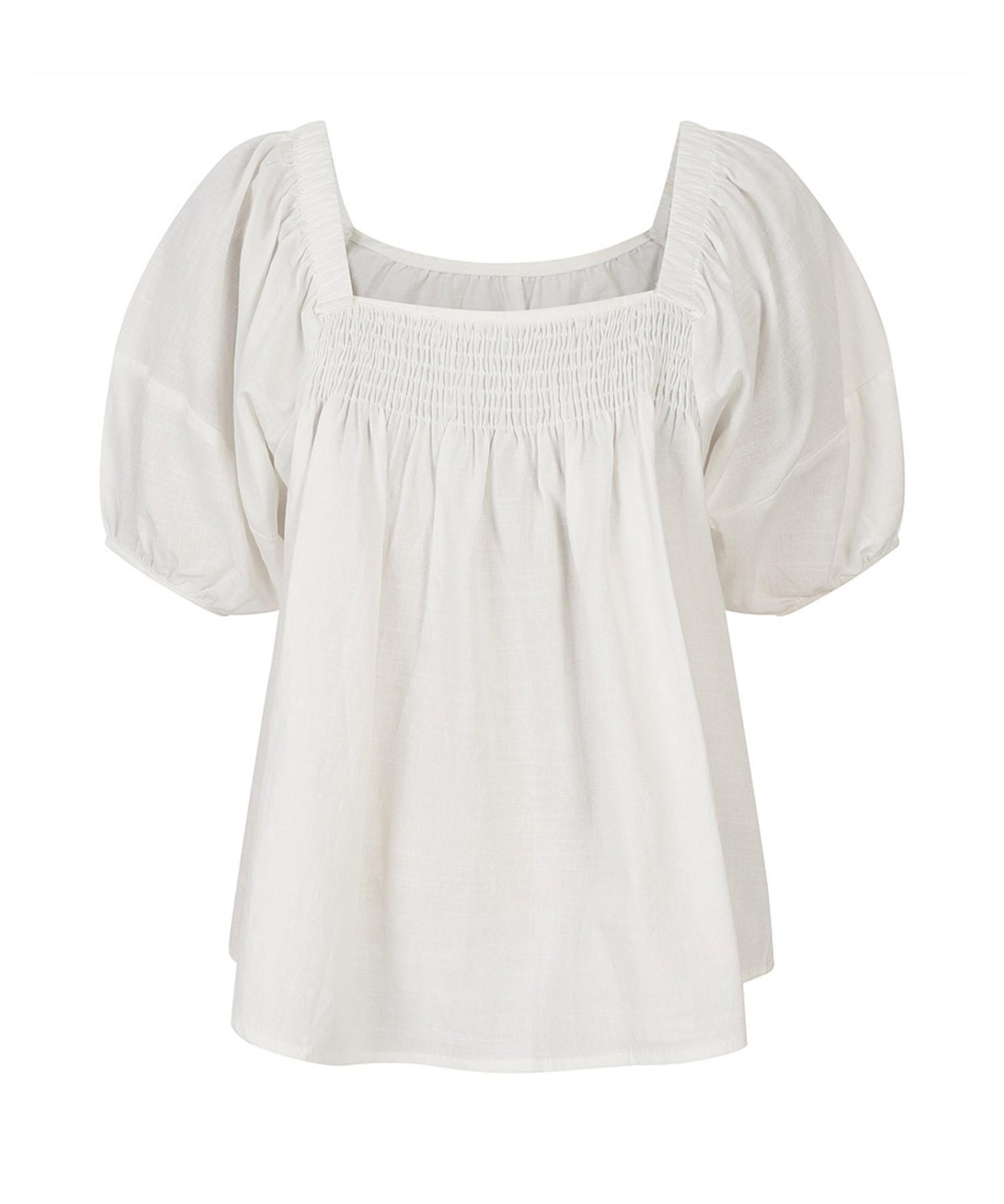 Vanake Smoked Linen Blouse_Vb46Blug04Z Mint(Mn)/F(Free)