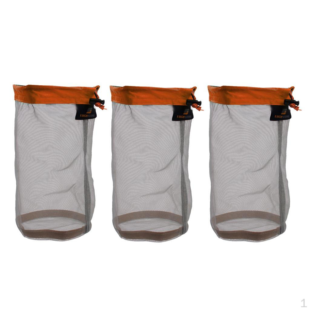 

3 шт. Дорожный походный каякинг рыбалка ультра мешок на шнурке