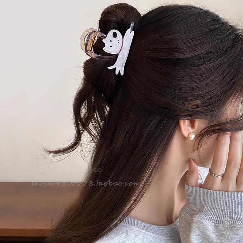 

Милая мультяшная заколка для волос с собакой таксой, высококлассный вид, для прически пучок на затылке, заколка-акула, аксессуар для волос The tea-colored puppy