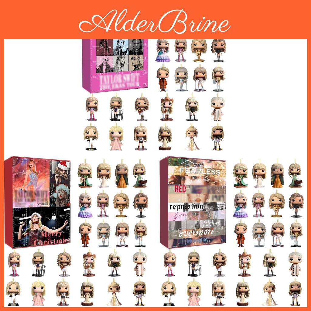 Weihnachts-Countdown 24 Tage Acryl-Adventskalender mit versteckten Blind Boxes für Weihnachtsgeschenke