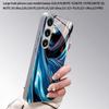 Blue Chrome Fluid Pattern 2D Phone Case for Samsung S26 S25 S24 S23 S22 S21 S20 A56 A36 A16 Electroplated Glass Protective Cover