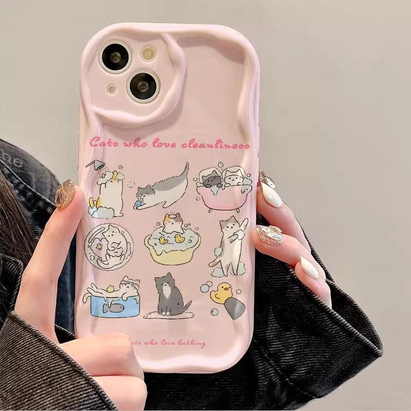 Fresh Strawberry Suitable for Apple 15promax Mobile Phone Case 16 New Women's IPhone14pro 13 Cream Pattern 11