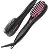 POLENTAT [Recommended by Hairdressers] Straightening Brush, Hair Iron, Heated Brush with Negative Ions, Salon-Quality, MAX 220℃, Digital Temperature D
