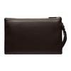 Bally Code Palladium Metal Hardware Calfskin Clutch Men Clutch Brown 6310908