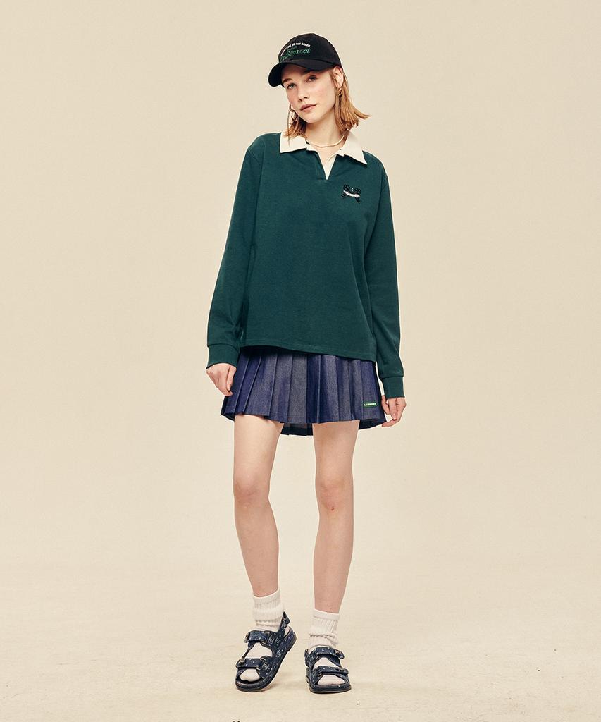 LESONNET Key Logo Rugby Shirt Green