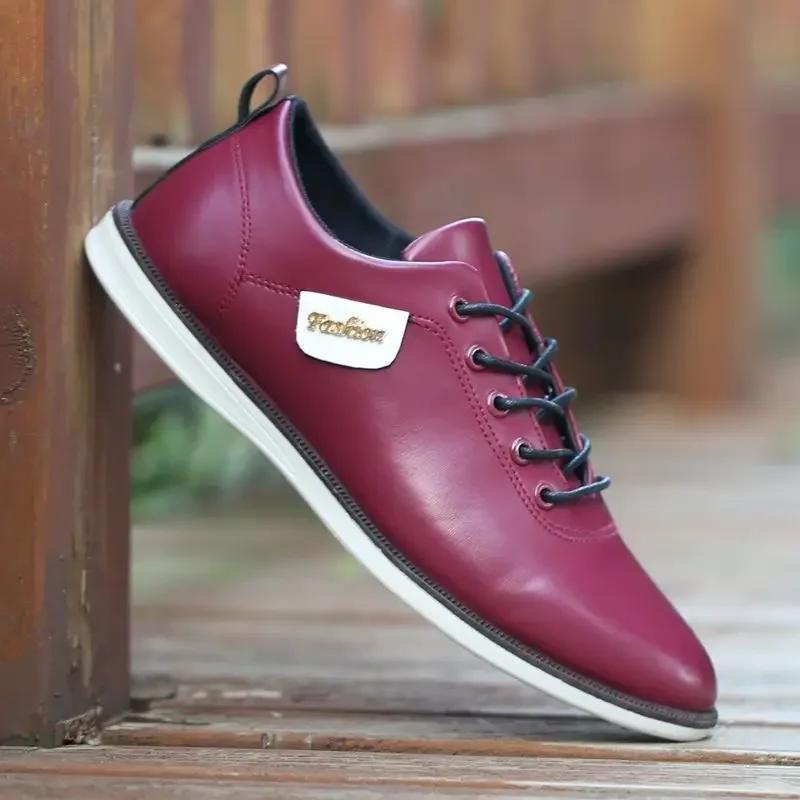 Business Herren Lederschuhe Trendy Sneakers Männlich Outdoor Atmungsaktive Wanderschuhe für Männer Sommer Neue Loafer Herrenschuhe